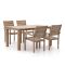 ROUGH-S dining tuinset 160cm 5-delig stapelbaar