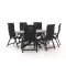 Bellagio Fermo/Fidenza ovaal 220cm dining tuinset 7-delig verstelbaar