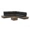 Bellagio Pilago/ROUGH-C hoek loungeset 4-delig