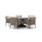 SUNS Fiave/Nova ø150cm low dining tuinset 6-delig