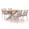 Bellagio Marudo/Induno Deens Ovaal 180cm dining tuinset 5-delig stapelbaar