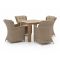 Intenso Milano/ROUGH-S 90cm dining tuinset 5-delig