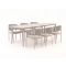 Bellagio Panaro/Sora 160cm dining tuinset 7-delig stapelbaar