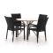 Forza Fossano/Sora ø 90cm dining tuinset 5-delig stapelbaar