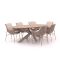 Manifesto Novara/ROUGH-Y Ellips 240cm dining tuinset 7-delig