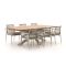 Bellagio Pizzoli/Induno Deens Ovaal 240cm dining tuinset 7-delig stapelbaar