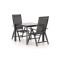 Bellagio Avenza/Sestino 90cm dining tuinset 3-delig verstelbaar