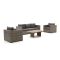 Forza Giotto/ROUGH-L 120cm stoel-bank loungeset 4-delig