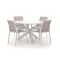 Bellagio Dranera/Lodola ø 130cm dining tuinset 5-delig stapelbaar