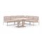 Manifesto San Teodoro/Usini 140cm hoek dining loungeset 5-delig verstelbaar