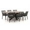 Manifesto Rivola/ROUGH-Y Ellips 240cm dining tuinset 7-delig