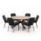 Tierra Outdoor Liv/ROUGH-Y Ø180cm dining tuinset 7-delig stapelbaar