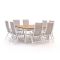 Bellagio Lugo/Linosa 160cm dining tuinset 9-delig verstelbaar