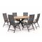 Hartman Troy/Stephanie 240cm dining tuinset 7-delig verstelbaar
