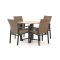 Manifesto Villongo/Canzo 80cm dining tuinset 5-delig stapelbaar inklapbaar