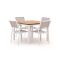 Bellagio Roma/Linosa 100cm dining tuinset 5-delig stapelbaar