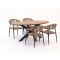 Manifesto Belpasso/Fidenza 180cm ovaal dining tuinset 5-delig