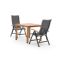 Bellagio Lugo/Liverpool 90 cm dining tuinset 3-delig verstelbaar