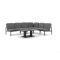 Manifesto San Teodoro/Usini 140cm hoek dining loungeset 5-delig verstelbaar