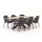 Bellagio Cupello/ROUGH-Y Ellips 200cm dining tuinset 7-delig