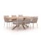 Bellagio Birgi Novo/Induno Deens Ovaal 220cm dining tuinset 7-delig stapelbaar