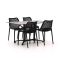 Forza Ripi/Canzo 140cm dining tuinset 5-delig stapelbaar inklapbaar