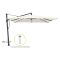 Glatz Sombrano S+ Easy zweefparasol 350x350cm - Ecru (158) (incl. bodemhuls M4 en parasol beschermhoes) (Frame = Antraciet)
