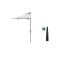Shadowline balkonparasol 255x135cm