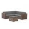 ROUGH-C hoek loungeset 4-delig 5-zits