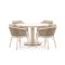 Apple Bee Pine Key/Melville ø 140cm dining tuinset 5-delig