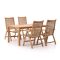 Sunyard Corby/Liverpool dining tuinset 5-delig verstelbaar