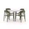 Bellagio Valli/Sora 90cm dining tuinset 5-delig stapelbaar