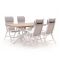 Bellagio Lugo/Montorio 160cm dining tuinset 5-delig verstelbaar