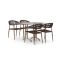 Manifesto Belpasso/Lisio 120cm dining tuinset 5-delig stapelbaar