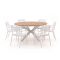 Forza Vico/Fidenza ø149cm dining tuinset 7-delig stapelbaar