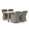 Intenso Milano/ROUGH-S 160cm dining tuinset 5-delig