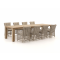 Manifesto Ortello/ROUGH-X 320cm dining tuinset 9-delig