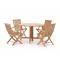Sunyard Leeds/Butterfly 110cm dining tuinset 5-delig