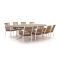 Manifesto Rivola/ROUGH-Y Ellips 280cm dining tuinset 9-delig
