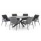 Manifesto Novara/Fidenza ovaal 180cm dining tuinset 7-delig
