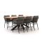 Bellagio Mineo/Induno Deens Ovaal 220cm high dining tuinset 7-delig
