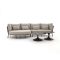 SUNS Bardi/Nova chaise longue loungeset 3-delig rechts 4-zits
