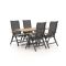 Bellagio Lugo/Canzo 140cm dining tuinset 5-delig verstelbaar