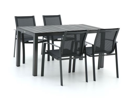 Kees Smit R&S Design Altea/Fidenza 150cm dining tuinset 5-delig stapelbaar aanbieding